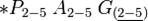 \ast P_{2-5}\;  A_{2-5}\; &#13;G_{(\underline{2-5})}{-}